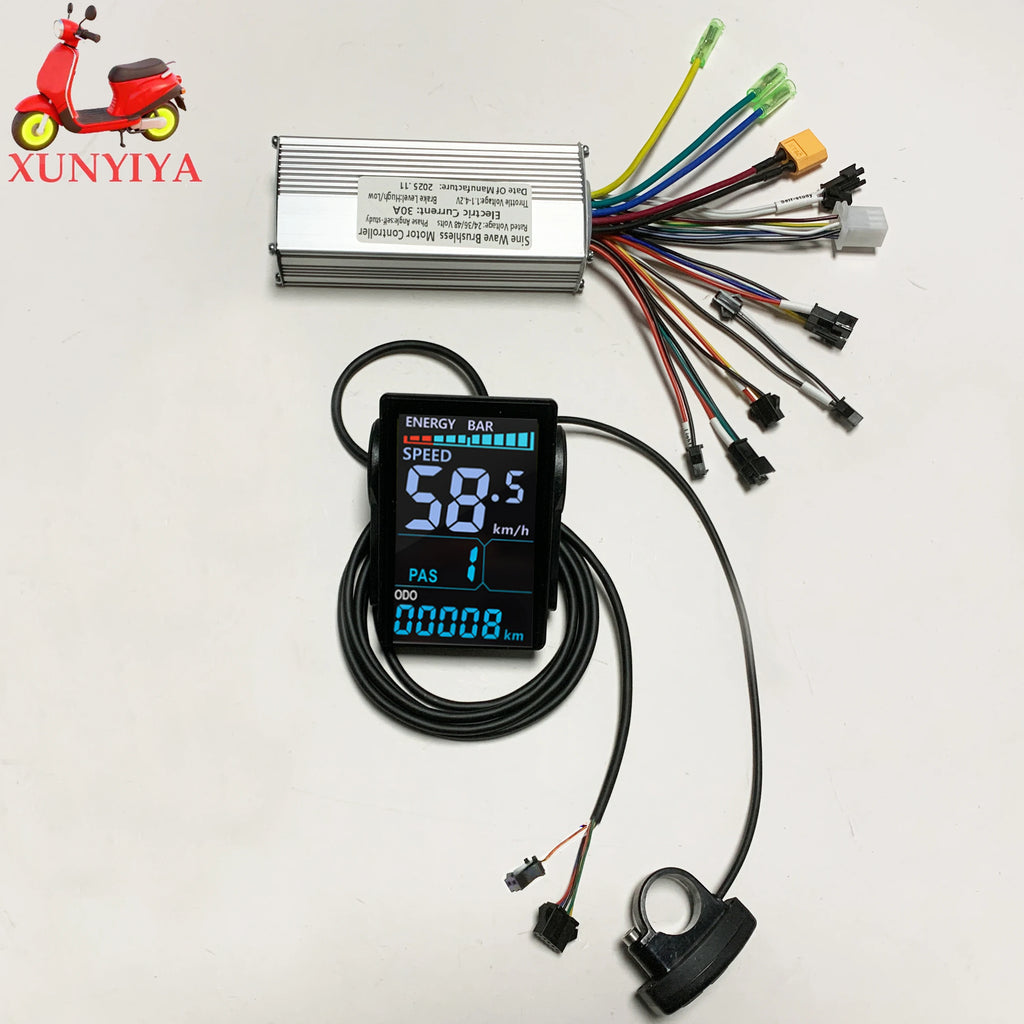 24V 36V 48V 30A 1000W Lithium Battery Controller with M5 LCD display Kit for Communication Protocol UART No.2 E-Scooter repair