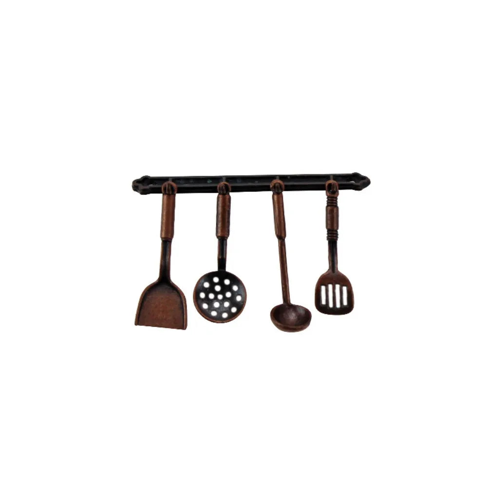 Kettle 1:12 Mini Kitchen Utensils Sets Cookware 1:12 Scale Kitchen Set Mini Alloy Mini Kitchen Cooking Kit House Props