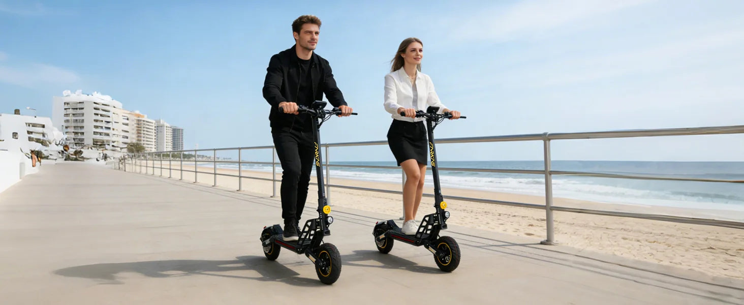 X17 Adult Electric Scooter Foldable Fast Speed Off-Road E Scooter with Dual Shock Absorption 1200W 48V