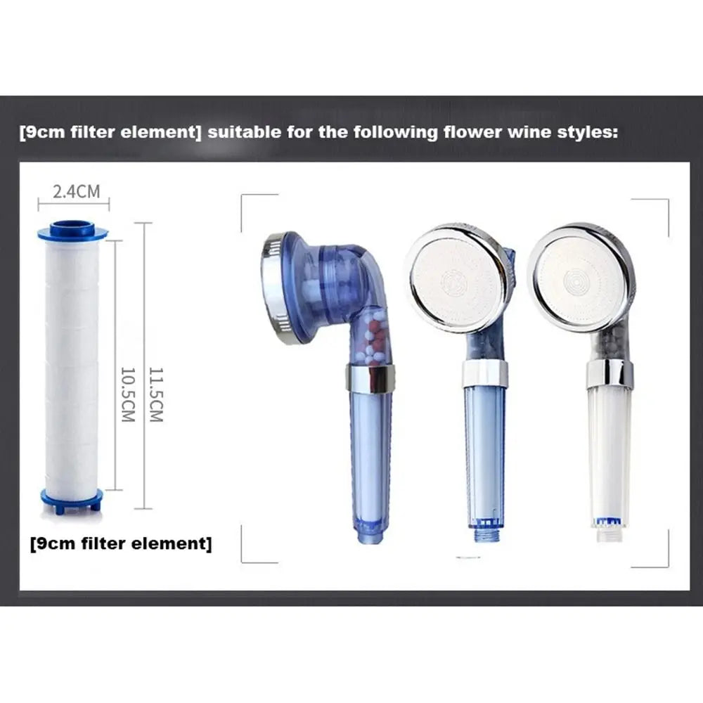 5Pcs Shower Head Replacement for Most Hand Held Bath Sprayer PP Cotton Filter Cartridge Water Purification Bathroom Accessory