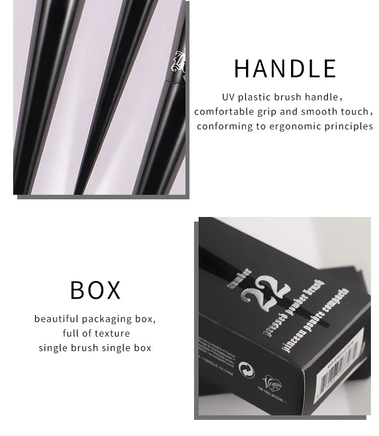 Kat Von D  Makeup Brush Set & Kit Foundation Blush Highlight Concealer Powder Sculpting Eyeshadow Brush KVD Brand Makeup Brush