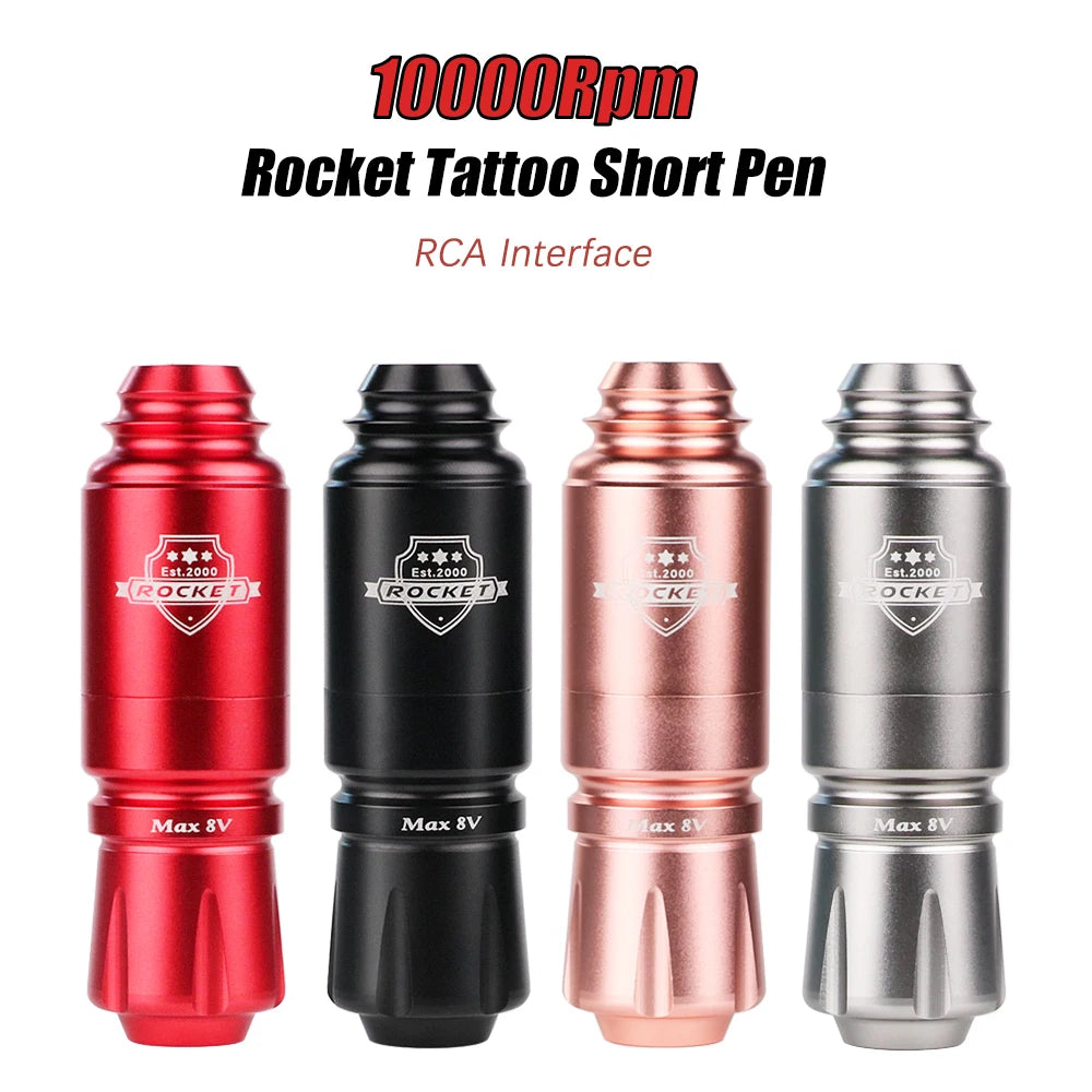 Mini Rocket B2 Tattoo Machine Pen Motor Wireless Tattoo Power RCA Interface Rotating Tattoo Artist Pen Tattoo Pen Kit
