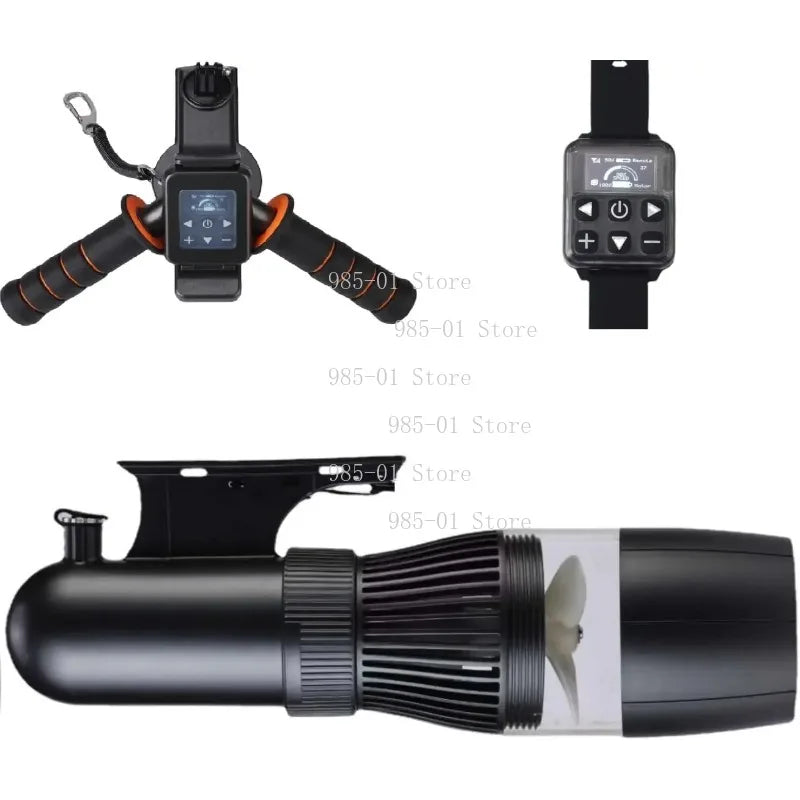 40m depth underwater water scooter, 500W brushless motor, 60-minute removable battery, portable electric diving equipment