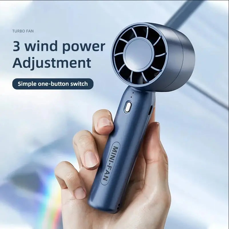 Portable Hand Fan Air Fan Cooler Outdoor Electric Fan Portable Air Conditioner Mini Cooler Cooling  USB Rechargeable Cold Fan