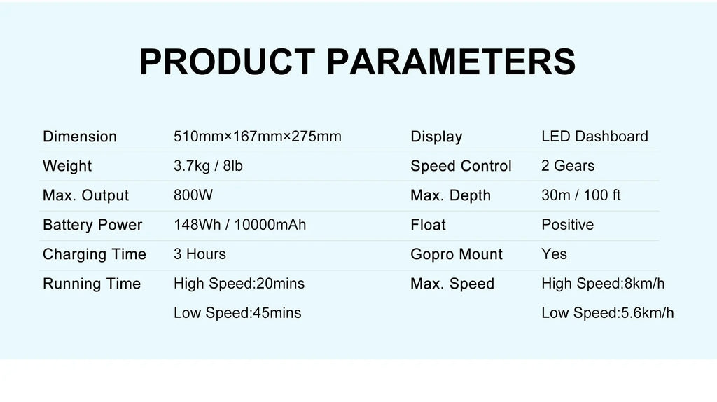ROBOSEA Seascooter 148WH Li-ion Battery for Seaflyer Underwater Scooter