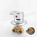 One Way Shower Faucet Mixer Valve Brass Hot Cold Water Diverter Screw Thread Big Hole Size 50-55mm for Shower Room Bathroom