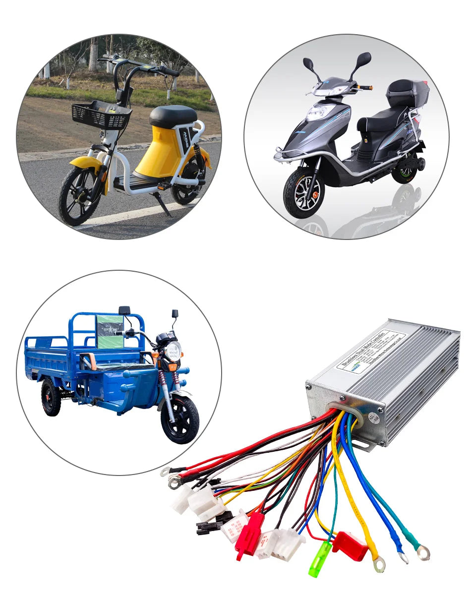 E-bike 24V 36V 48V 250W 350W Brushless Motor Drive Universal Dual Mode Controllerfor Electric Scooter Bicycle Repair Accessories