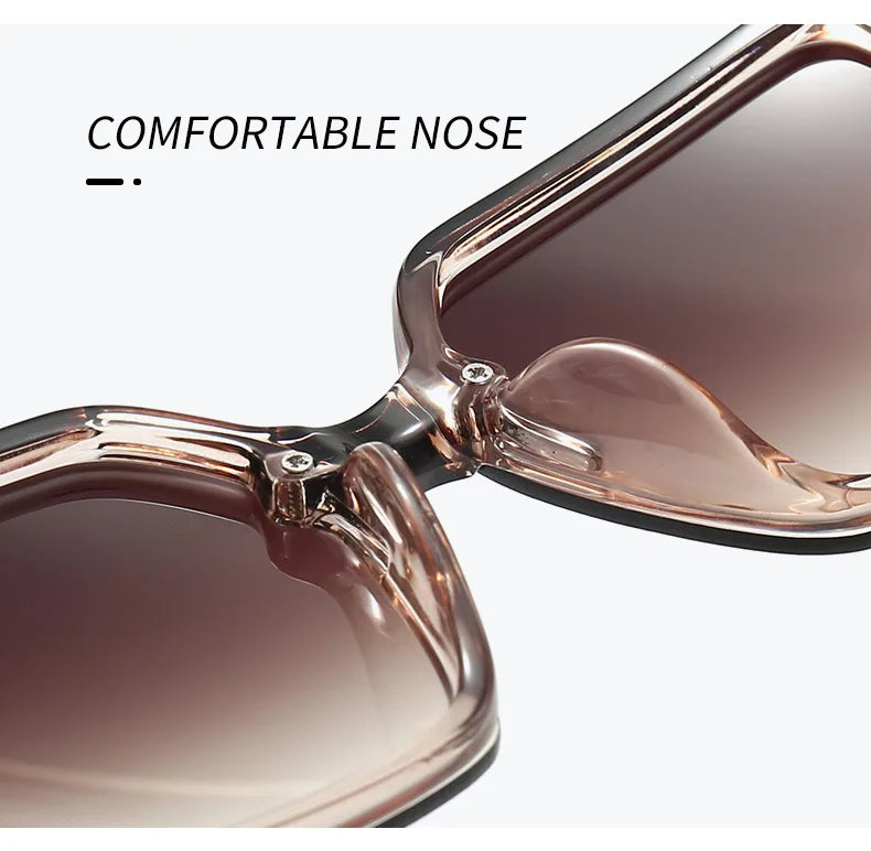 2026 New Fashion Glamour Sunglasses For Women And Men Stylish Oversize Designer Sun Glasses Square Unisex Shades UV400