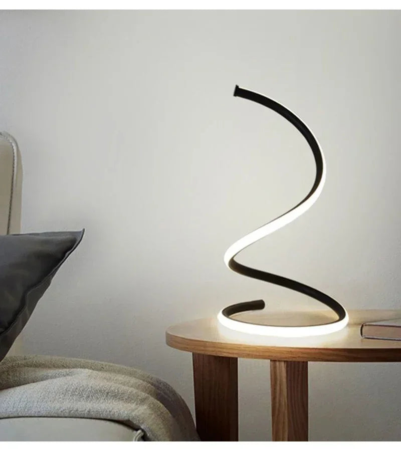 Modern Led Table Lamps Art Acrylic Metal Reading Desk Lamps Bedroom  Bedside  Living Room Study Decorative US/EU Night Lights
