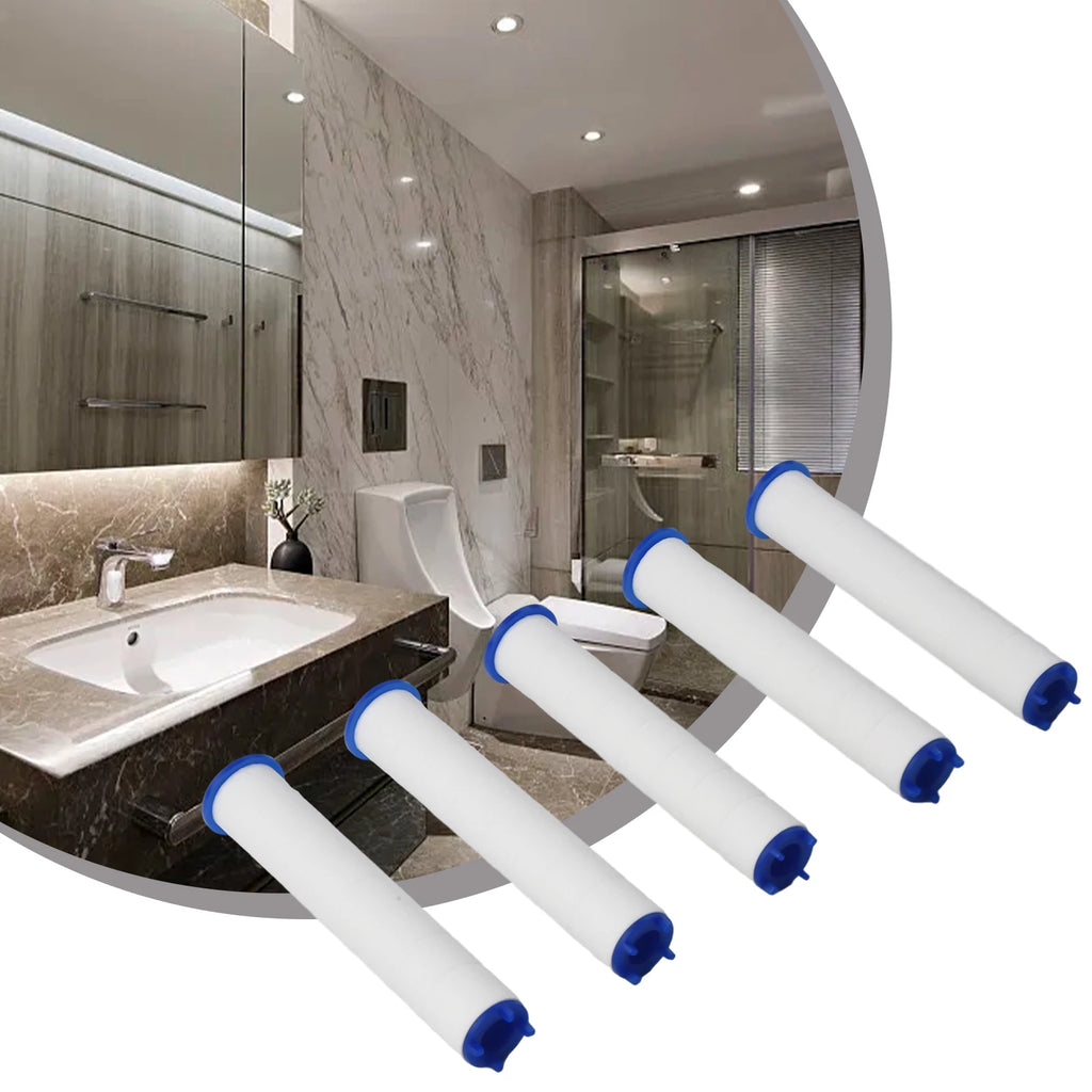 1pc / 5PCS Replacement Shower Head Cotton Filter Set Water Purification 11.5*2.5cm/4.53*0.98in For Shower Water Cleaning