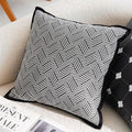 45x45/30x50cm Black White Embroidered Pillow Cover Decorative Cushions Pillow Covers Decorative Modern Light Luxury Sofa Decor