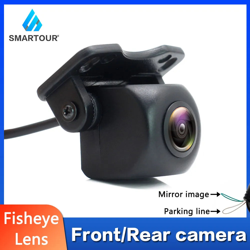 Smartour CCD Vehicle Rear View Camera Car Reverse Black Fisheye Lens Night Vision Waterproof Universal HD Parking Backup Camera