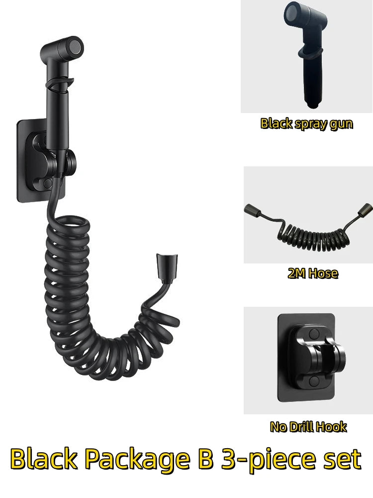 Bathroom Set, High-pressure handheld sprinkler, bathroom cleaning, bathroom accessories, sanitary shower