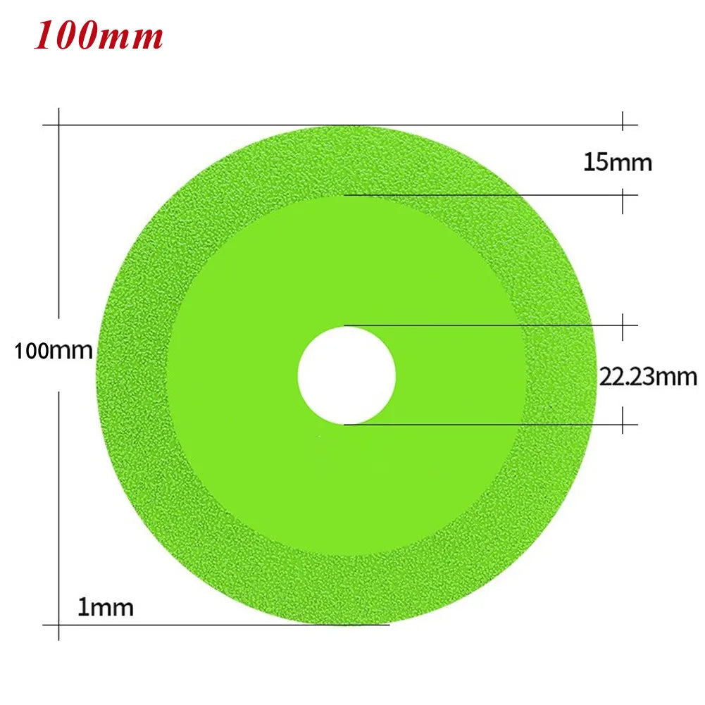 1Pcs Glass Cutting Disc 100/115/125*22.23mm Ultra-thin Saw Blade Diamond Jade Wine Bottle Ceramic Polish Angle Grinder Machine