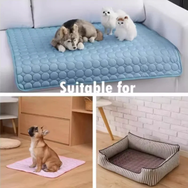 Dog Cooling Mat Summer Pet Cold Bed Extra Large For Small Big Dogs Pet Accessories Cat Durable Blanket Sofa Cat Ice Pad Blanket