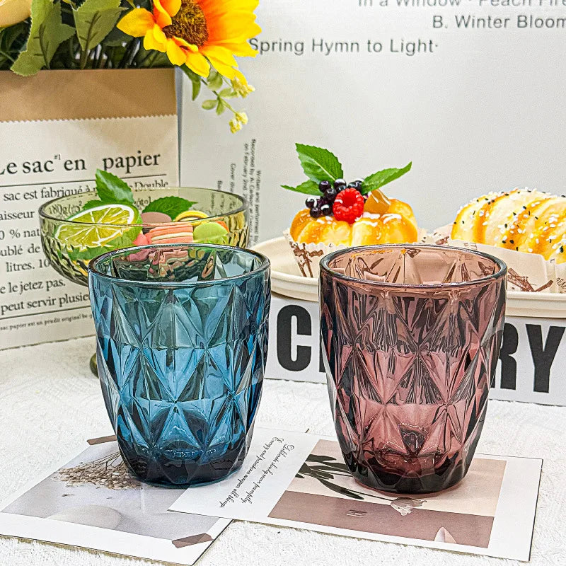 260 ml Water Glass for Juice Beer Tea Milk Wine Drinking Drinkware for Cold Drink Glasses Family and Friends Party