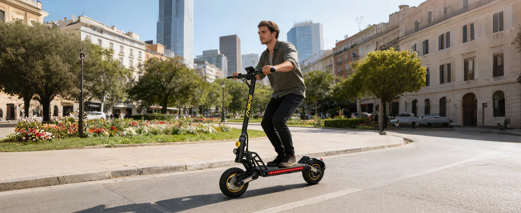 X17 Adult Electric Scooter Foldable Fast Speed Off-Road E Scooter with Dual Shock Absorption 1200W 48V