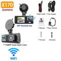 3Camera Dash Cam For Car Camera 1080P Video Recorder WIFI Car DVR 2lens Front Rear View Camera Night Vision Car Accessories