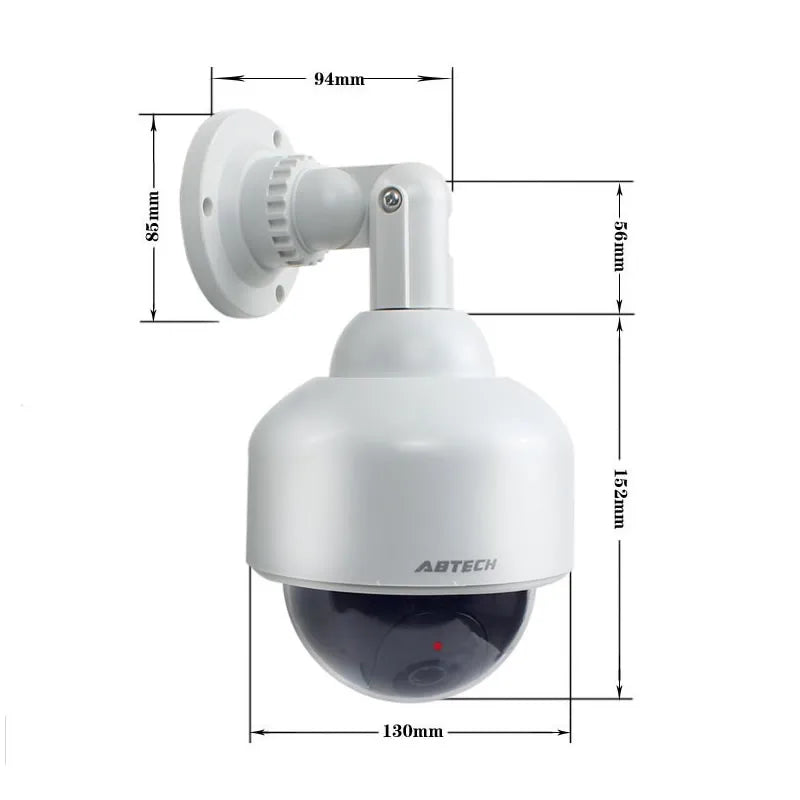 Creative White Dummy High Speed Spherical Camera Flashing LED Fake Dome Camera CCTV Surveillance Security System Indoor Outdoor