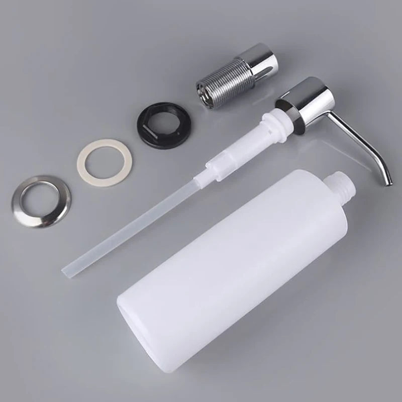 300ml Kitchen Sink Soap Dispenser Pump Head Liquid Bottle Organizer Convenience
