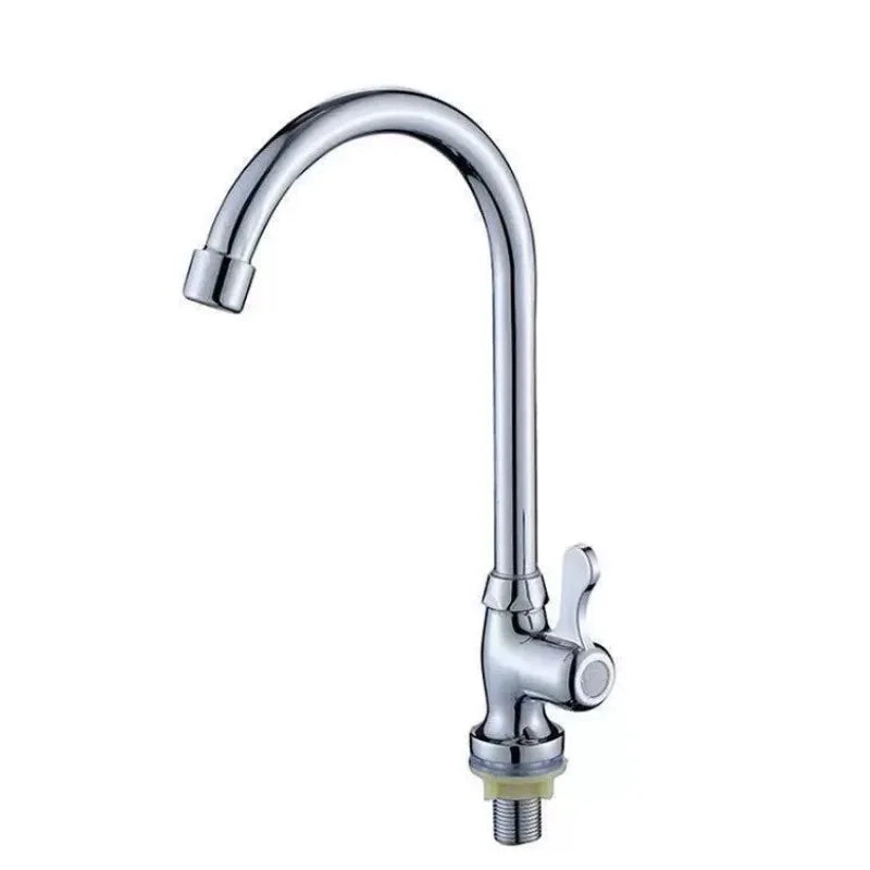 1pcs Stainless Cold Water Tap Basin Kitchen Bathroom Wash Basin Faucet Suitable Home Bathroom Supplies