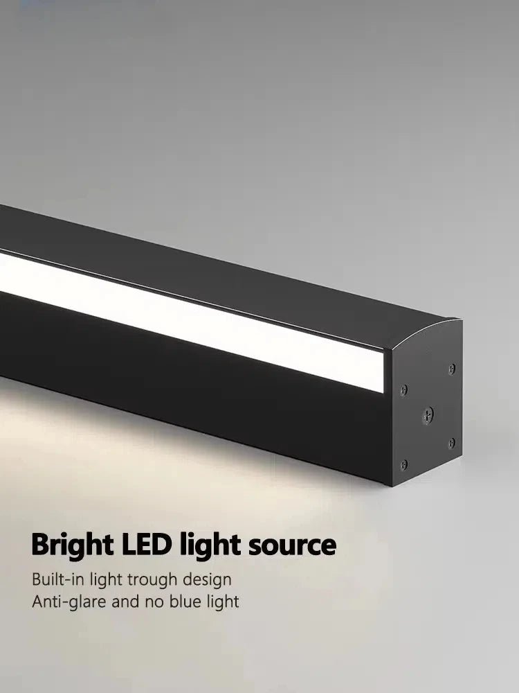 Modern Minimalist LED Wall Lamp Luxury Long Strip Light for Living Room Bedroom Bedside Ceiling Sofa Background Aisle Lighting