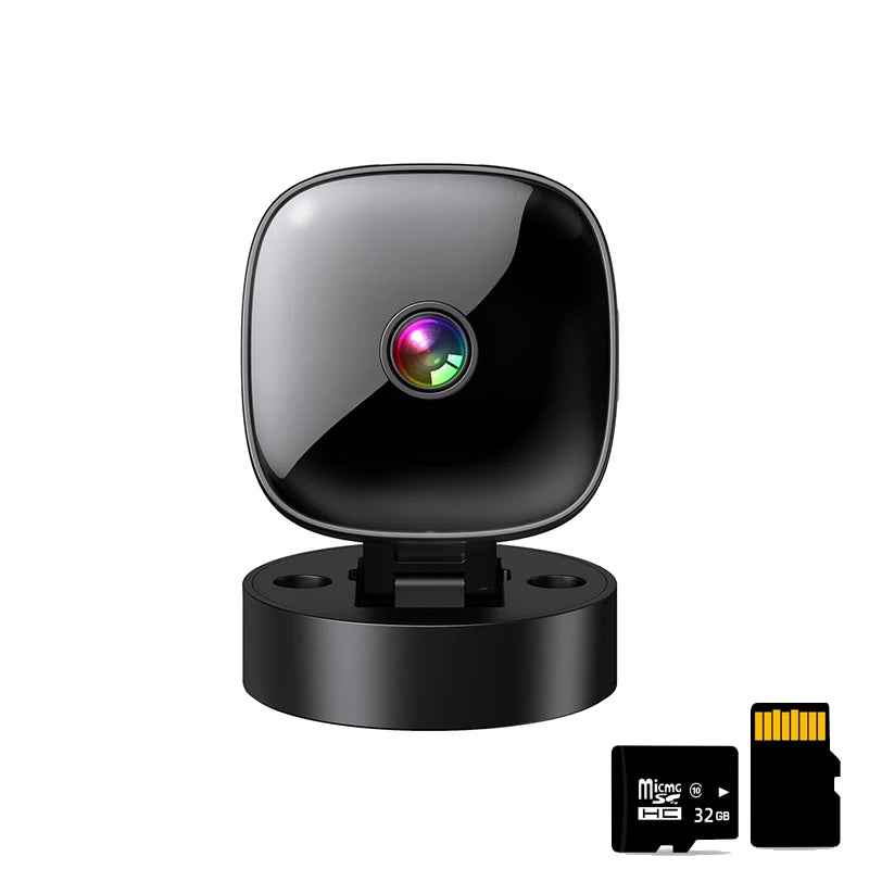 New Security Monitoring High Definition 4K 360 ° Rotating WiFi Mini Camera No Need for Plug in Night Vision Smart Home