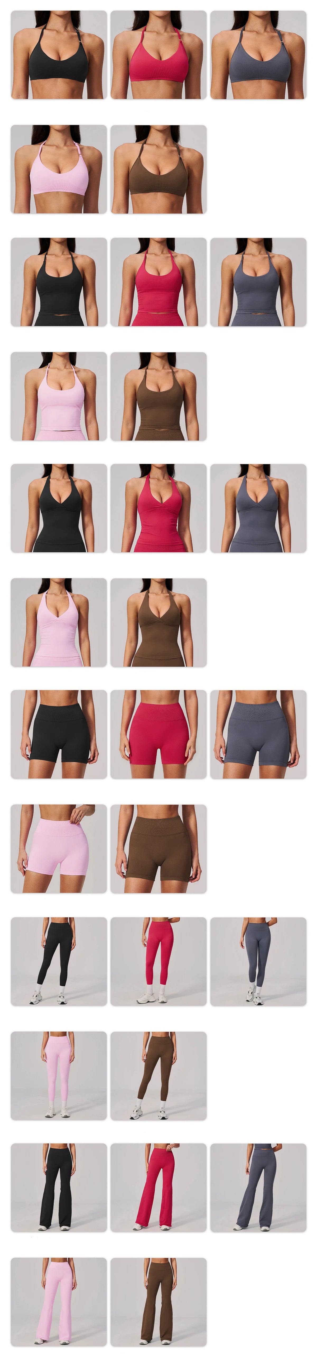 Seamless Yoga Suit 2PCS Women Tracksuit Sports Outfits Gym Workout Clothes Breathable Sports Bra Flared Pants Suit Yoga Clothing