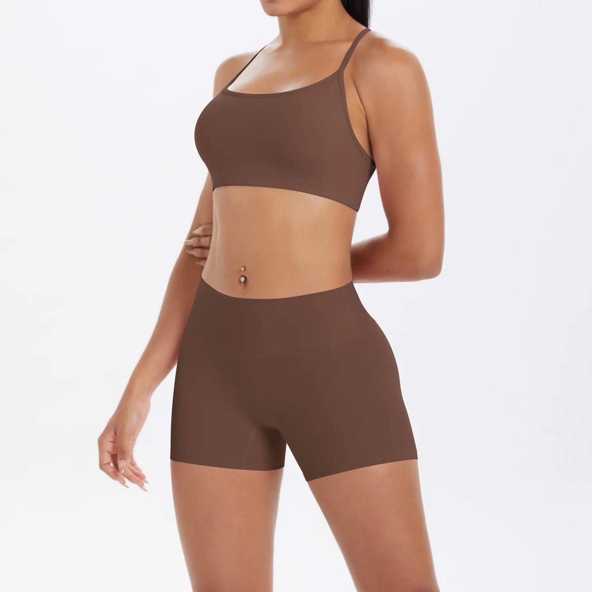 New Cross Backless Yoga Bra And Fitness Shorts Gym Yoga Set Woman’s Summer Running Sports Quick-Dry Women Gym Clothing Yoga Suit