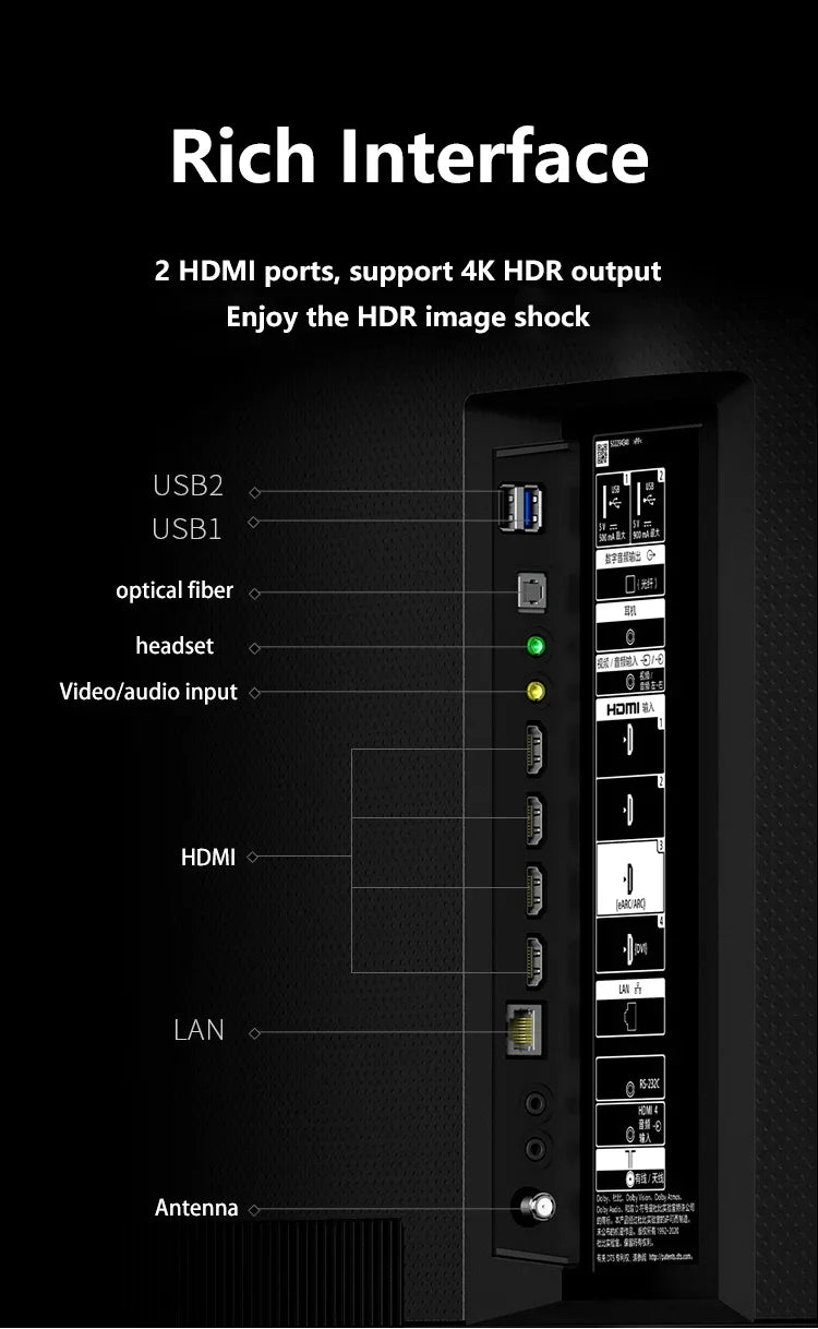 New 4k Ultra-clear Televisores De 75 Pulgadas Mueble Smart Television High Definition OLed Tv Televisores 75 Pulgadas Smart Tv