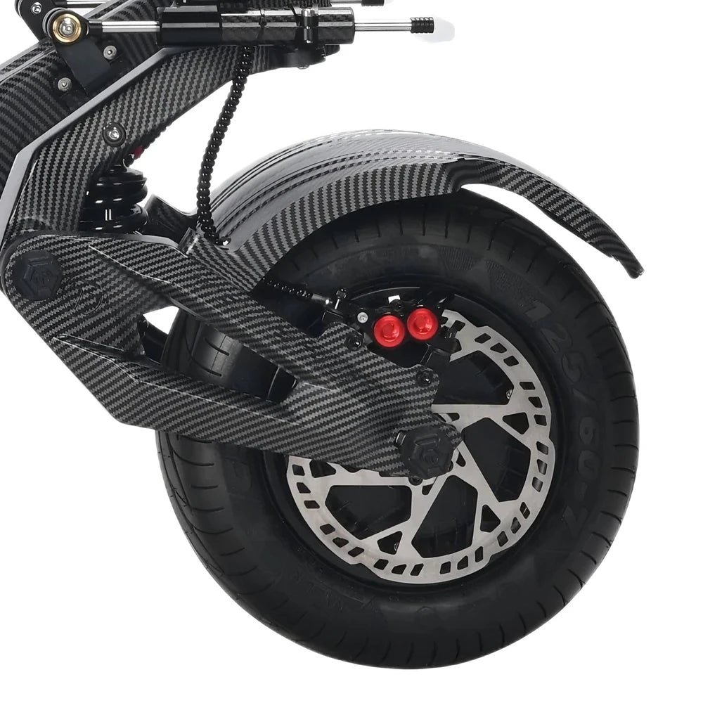 TEVERUN Carbon-Fiber-Pattern 13-Inch Fender for FIGHTER SUPREME 7260R Electric Scooter Mudguard Front And Rear Wheel Cover