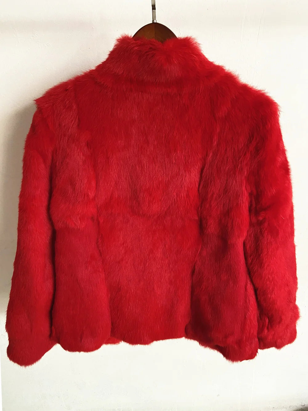 Natural Rabbit Fur Coat Women Winter Jacket Real Leather And Fur Bolero Women's Clothing Female Outerwears With 2025 Black Cold