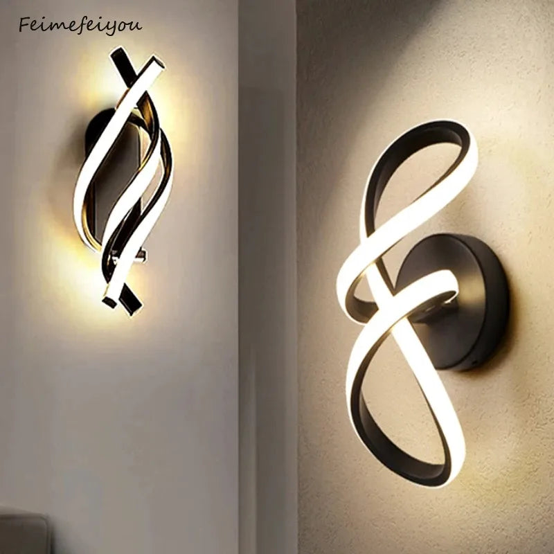 Modern LED Wall Light Interior Lighting Fixture For Bedroom Living Room Hallway Staircase Home Decor Led Lustre Wall Sconces