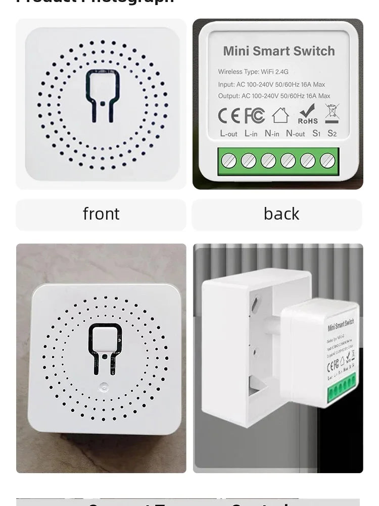 Smart WiFi/Zigbee 3.0 Switch 16A 20A Module Relay Breaker 2-way Control Work with Tuya Smart Life APP Alexa Home Assistant