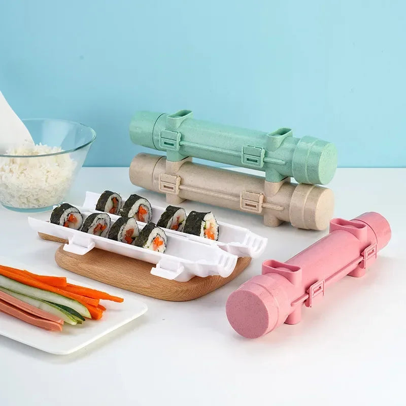 Quick Sushi Maker DIY Roller Rice Mold Meat Vegetable Rolling Mold Sushi Device Making Machine Bento Kitchen Gadgets