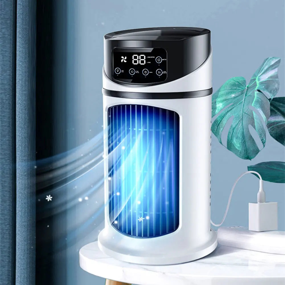 Portable Mini Air Conditioner Air Cooler Fan Water Cooling Fan Air Conditioning Air Cooler For Office Mobile Air Conditioner