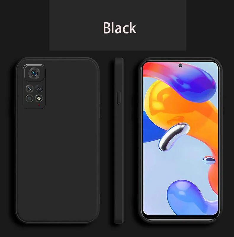 For Xiaomi Redmi Note 12 Pro 4G Square Liquid Silicone Phone Case for Redmi Note12 Pro 4G Camera Protection Cover Fundas