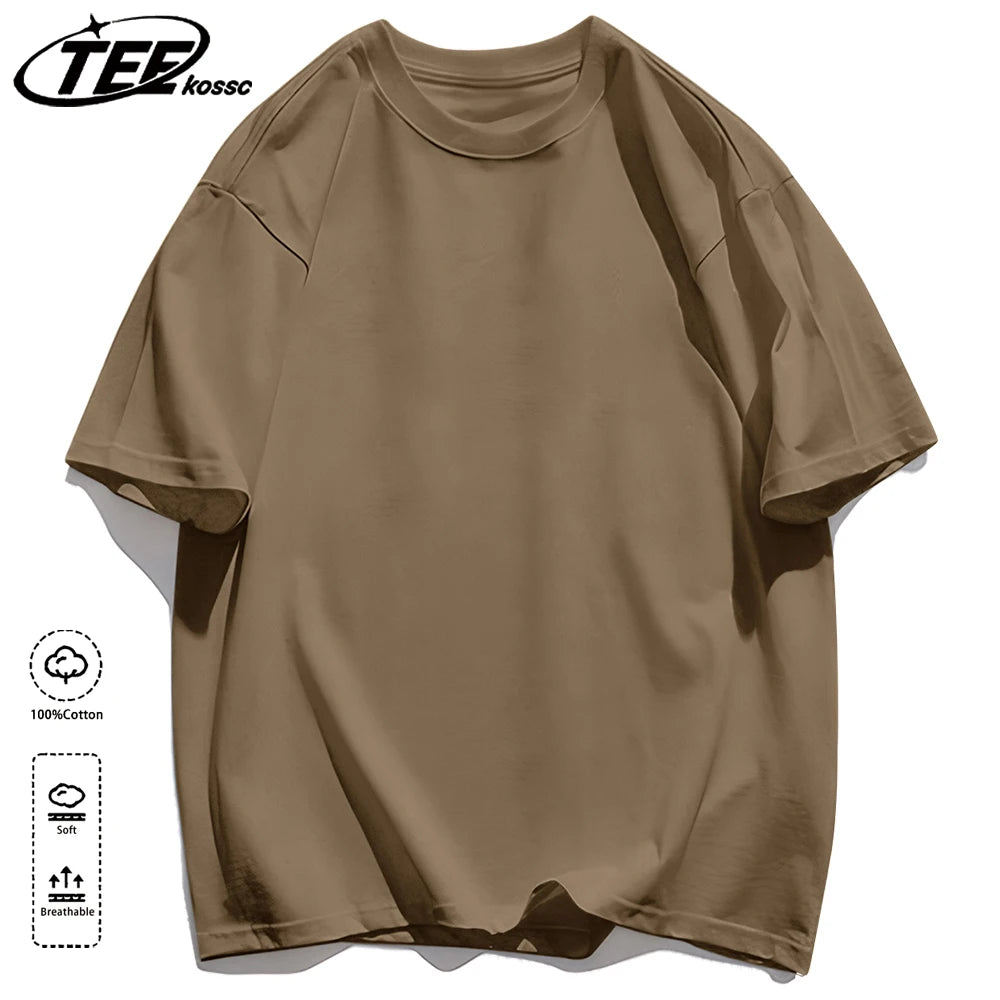 Korean Style Short Sleeve Y2K Solid T-Shirt Women Summer Trendy T Shirts Loose Multicolor Clothes Cotton All-Match Sportswear