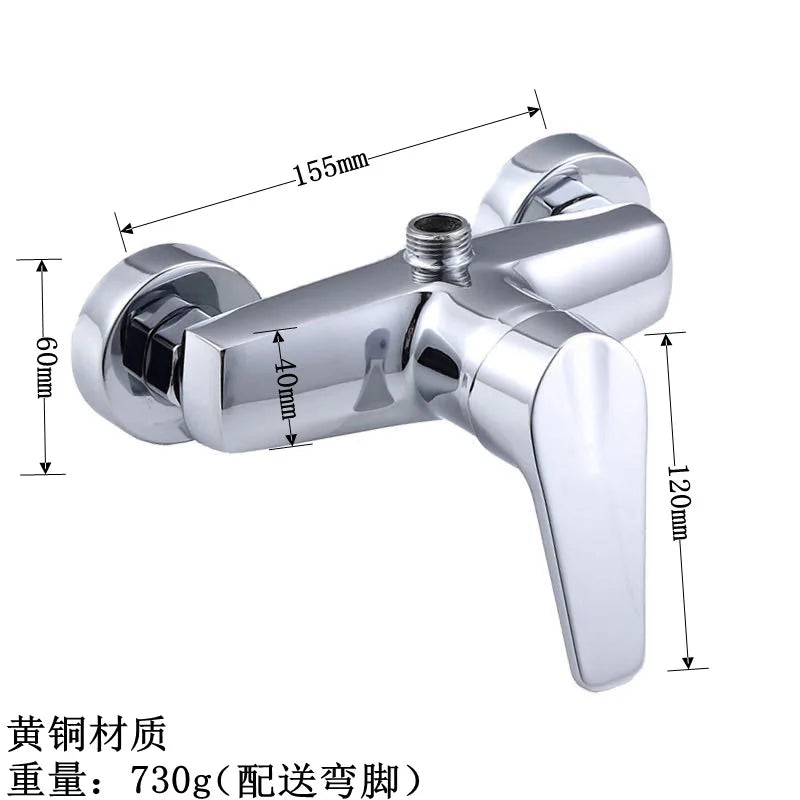 Brass Shower Faucet Mixer Valve Set with Shower Head and Hidden Switch for Bathroom Hot and Cold Water Tap  Bath