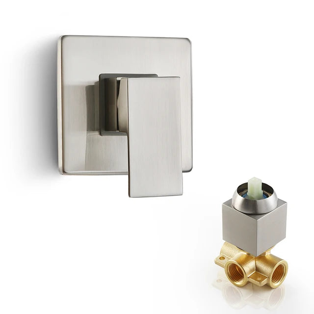 SKOWLL Shower Mixer Valve Shower Faucet Brass Bathroom Hot Cold Bath Mixer Valve Wall Mounted Water Tap Torneira Chuveiro