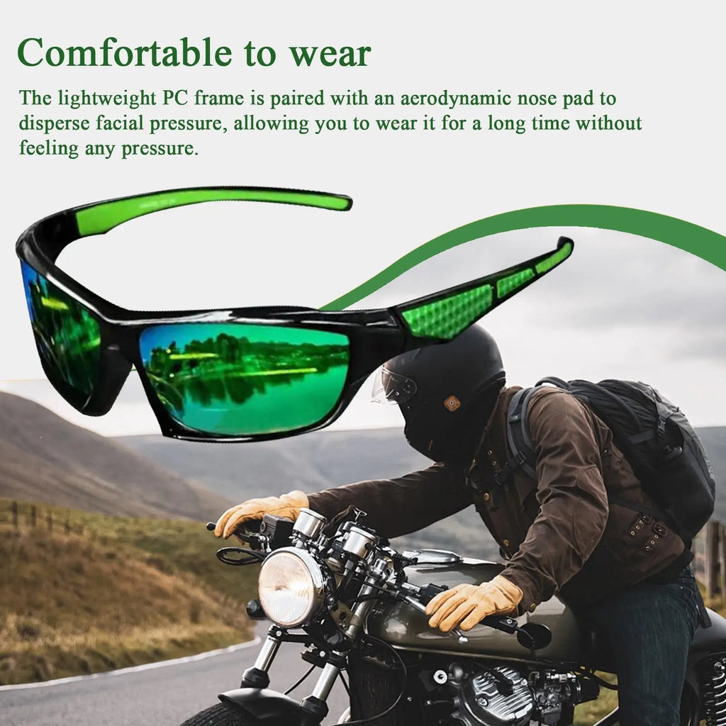 Mens Sun Glasses Lightweight Sun Glasses Polarized Sunglasses Outdoor night vision driver driving cycling sports glasses
