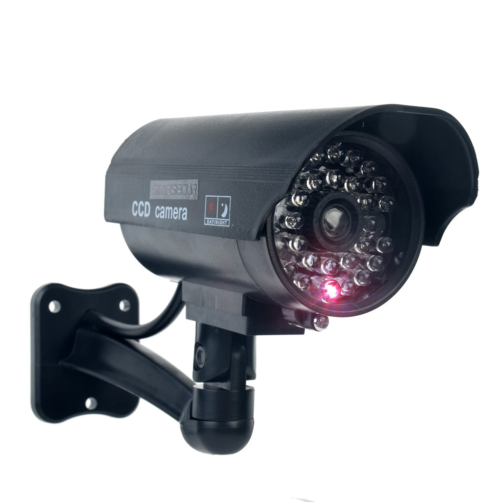 Smarsecur Fake Camera Dummy Waterproof Security CCTV Surveillance Camera With Flashing Red Led Light Outdoor Indoor