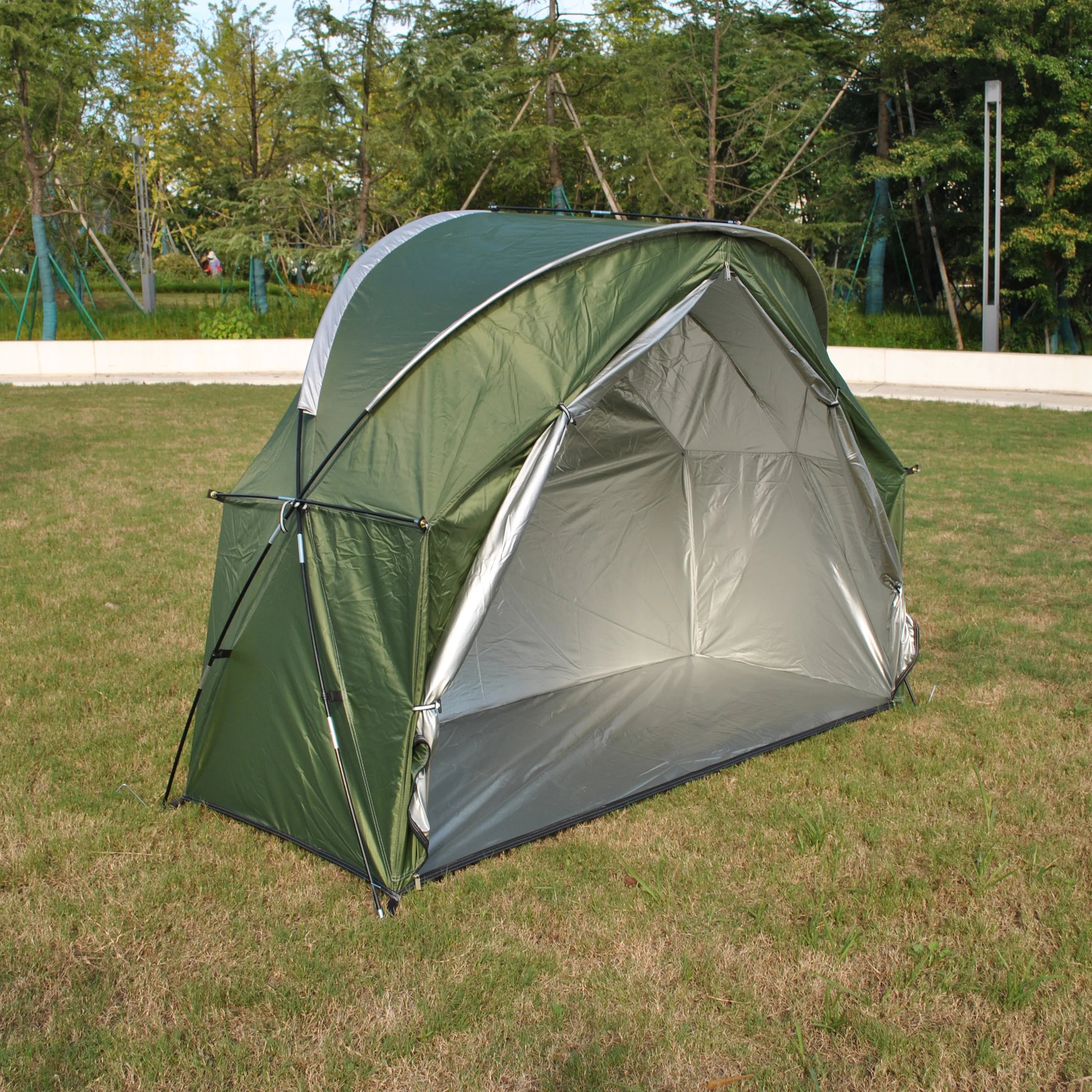 4-in-1 Camping Cot Tent, Backpacking 1 Person Camping Tent, Tent Cot Folding Off the Ground Tent,Fishing Tent,Excluding bed