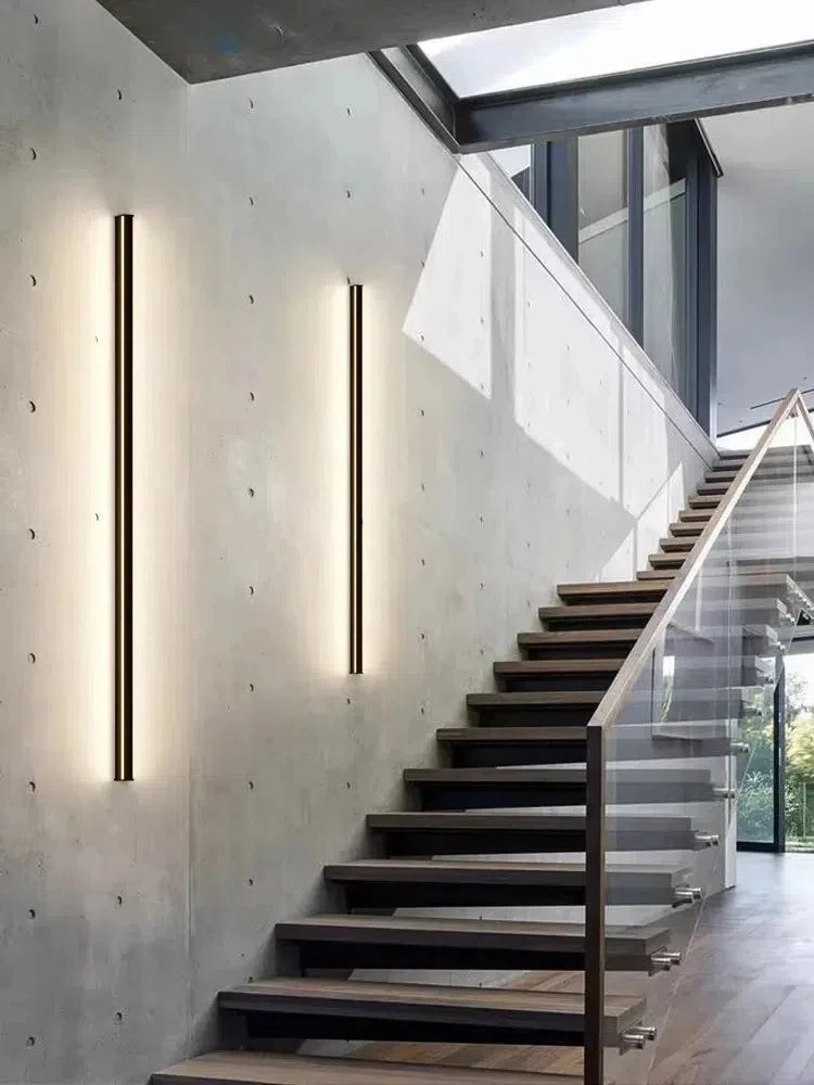 Modern Minimalist LED Wall Lamp Luxury Long Strip Light for Living Room Bedroom Bedside Ceiling Sofa Background Aisle Lighting