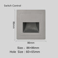 Recessed Wall Lamp Led Stair Lights Non-Sensor Corridor Nightlights for Cabinet Closet  Kitchen Luminaires Black White 22v 110v