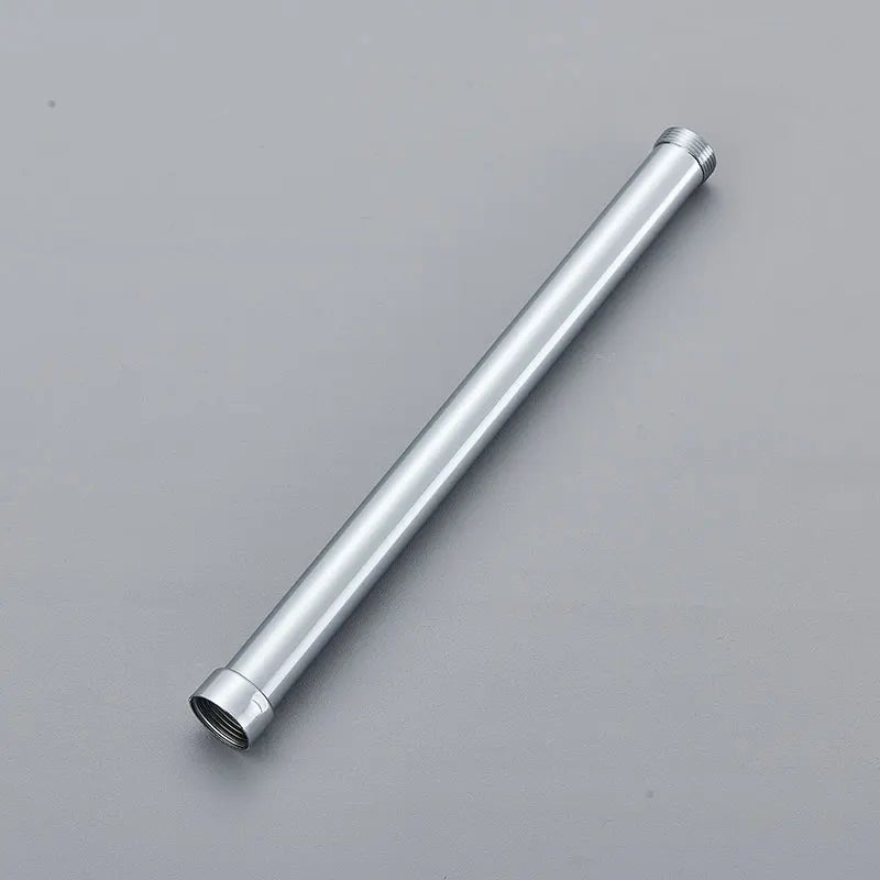 30/40cm Square Round Extension Tube For Bathroom Shower Faucet Black General Interface Extension Tubes Extend Pipe