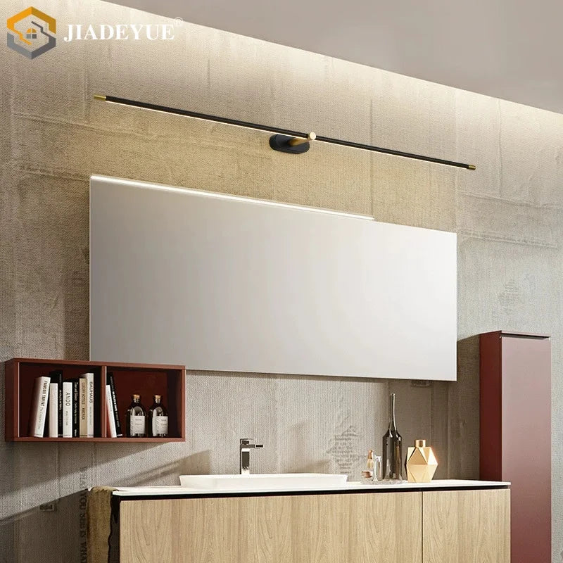 Modern Minimalist Mirror Headlights, Makeup Stands, Bathrooms, Mirror Cabinets, Straight Strip Wall Lights