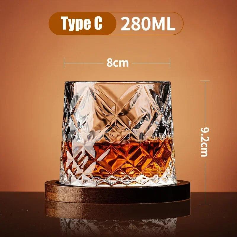 Whiskey Glass Foreign Wine Glass Household Crystal Classical Tumbler Decompression Glass Beer Glass