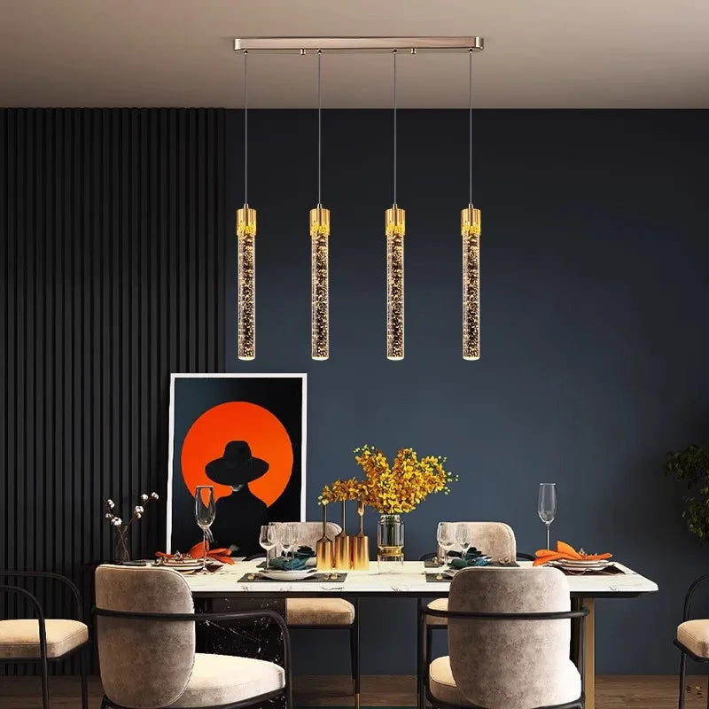 Modern Pendant Light Fixtures Crystal Led Bar Hanging Bedside Lamps Living Room Bedroom Indoor Lighting Creative Home Decor Bar