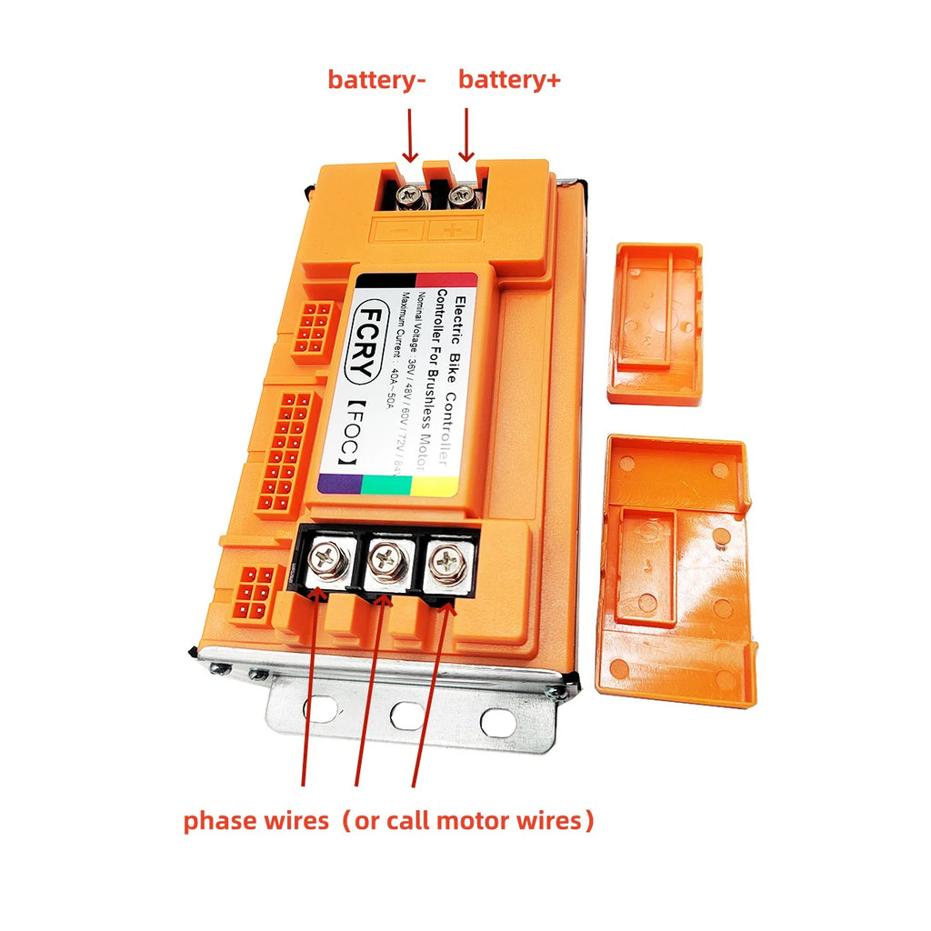 Electric Bicycle Brushless Controller 36V 48V 60V 72V 1000W-1500W Sine Wave Controller Electric Scooter Accessories